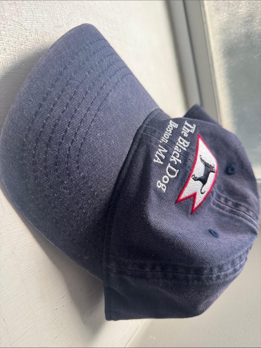 The Black Dog Navy Blue Embroidered Logo Cap